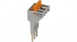 3035756 Switching Jumper, 6.2 mm, Poles%3D3, orange / grey