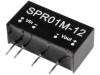 SPR01M-12, Преобразователь: DC/DC; 1Вт; Uвх:10,8?13,2В; 12ВDC; Iвых:84мА, MEAN WELL