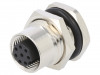 216A-08FSF Гнездо; M12; PIN: 8; "мама"; код A-DeviceNet / CANopen; THT; IPX7