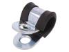 LKD11020 Хомуты; Oпетли: 10мм; W: 20мм; сталь; Материал корпуса: EPDM; W1
