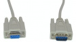 RND 765-00023 D-Sub Cable 9-Pin Male-Female 500 mm Grey