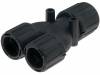 166-25803, У-образный соединитель; Диам.рукава:28мм; Мат-л: полиамид; IP66, HellermannTyton