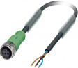 SAC-3P- 5,0-PUR/M12FS Actuator/sensor-cable M12 Разъем разомкнут 5 m