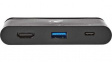 TCARF240BK USB Type-C Computer Hub 3-Port USB A Socket/USB C Socket/HDMI Socket