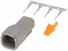 S-DTM 04-4 P Разъем: провод-провод; DTM; вилка; "папа"; Размер:20; 0,5?1,5мм2