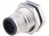 M12A-08PMMS-SF8001, Гнездо; М12; PIN:8; "папа"; код A-DeviceNet / CANopen; пайка; IP68, Amphenol