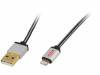 31034 Кабель; USB 2.0; вилка USB A, вилка Apple Lightning; 1м