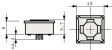 3.14.100.006/0000 Key Switch, 250 mA, 50 VAC/VDC