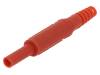 SFK 7997 C NI/OK/0.5/RT, Вилка; "банан" 2мм; 10А; 600ВDC; красный; Диам.кабеля макс:0,5мм, Schutzinger