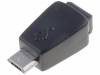 USB-MINIBF/MICROBM, Адаптер; USB 2.0; вилка micro USB B, гнездо USB B mini; позолота, Goobay