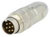 0332 07 Разъем: M16; "папа"; на провод; IP68; вилка; пайка; 250В; PIN:7; 5А