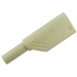 LAS S WS WEISS / WHITE Safety plug diam. 4 mm White CAT II