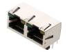 RJHSE-5384-02 Гнездо; RJ45; Кат:5; экранированный, двойное, с LED; THT
