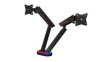IB-MSG304BL-T Desk Stand Dual Monitor Arm with USB Hub and Audio, 32", 75x75 / 100x100, 8kg