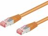 93340 Patch cord; S/FTP; 6; многопров; Cu; LSZH; оранжевый; 0,25м