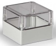 SPCP131310T Cubo S 125 x 125 x 100 мм, 50 мм основание, глухая стенка, прозрачная крышка, PC