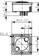 3.14.001.033/0000 Клавиша печатной платы желтый, 10 mA 2,0 V transparent