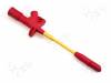 KLEPS2700RT Clip-on probe; with puncturing point; 10A; red; 1000V; 4mm; 80M?
