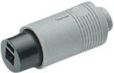 MJ-135 GREY, Female cable connector Grey 2 Poles, Marushin Electric