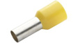 RND 465-00907 [10 шт] Bootlace Ferrule 150mm2 Yellow 58mm Pack of 10 pieces