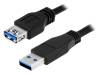 CU0042 Кабель; USB 3.0; гнездо USB A, вилка USB A; никелированные; 2м