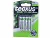 23758, Аккумулятор: Ni-MH; AAA, R3; 1,2В; 800мАч; READY TO USE; 4, TECXUS