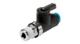 QH-QS-6-1/8 Ball Valve, G1/8" / QS-6, 2/2, -100kPa ... 1MPa