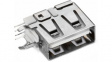614004184726 Socket, up right USB 2.0 A 4P THT
