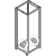 27230-067 19^ Cabinet, Castor Set 73 x 50 x 50 mm