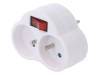 R-270WS BIALY, Разъем: питания AC; разветвитель; 2P+PE; 230ВAC; 16А; белый, PLASTROL