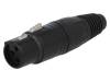 NC3FX-BAG Вилка; XLR; "мама"; PIN:3; прямой; на провод; пайка; 3,5?8мм; 16А