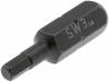 T4560 HEX30 Насадка 1/4" (C6,3мм); 25мм; Шестигранная насадка 1/4":3 мм