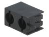 FIX-LEK-327 Корпус LED; 3мм; полиамид; угловой; черный; UL94V-2; Кол-во диод:2