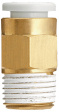 KQ2H04-01AS Straight plug-in connector R1/8^-4.0 mm