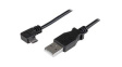 USBAUB2MRA Charging Cable Right Angle USB-A Plug - USB Micro-B Plug 2m USB 2.0 Black