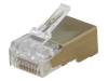 6-569550-3 Вилка; RJ45; PIN:8; Кат:5e; экранированный, с направляющими жил