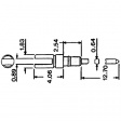 PIN-038-55 [100 шт] DIL socket 1 PU=100p.