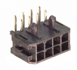 43045-0800 Male connector dual row 90deg. 8p