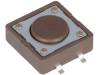 DTSM-21N-V-B Микропереключатель; 1; SPST-NO; 0,05A/12ВDC; SMT; 1,6Н; 12x12мм