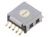 A6KS164RF, Кодирующий переключатель; Пол: 16; SMD; Нагр.DC @R: 0,025A/24ВDC, Omron