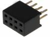DS1065-03-2*4S8BV Гнездо; штыревое; "мама"; PIN:8; прямой; 1,27мм; THT; 2x4; 1А; 30мОм