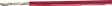 H05V-K 1,0 MM RED Stranded wire 1.00 mm2 32 x diam. 0.20 mm red PVC