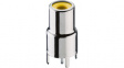 BTOR 1 gelb RCA chassis socket metallic yellow