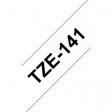 TZE-141 Label Tape 18 mm Black on Transparent 8 m
