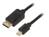 HAABH Кабель; DisplayPort 1.2; Дл: 2м; черный; Мат-л внешн.оболочки: ПВХ