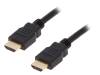 38518, Кабель; HDMI 2.0; вилка HDMI, с обеих сторон; 3м; черный, Goobay