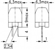 B59339-A1501-P20 PTC-резистор с выводами 500 Ω 120 °C