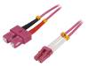 FP4LS15 Разъем: световодный; patchcord; LC, SC; на защелки; Кат: OM4; "папа"