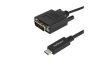 CDP2DVIMM1MB Video Cable, USB-C Plug - DVI Plug, 1920 x 1200, 1m