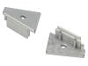 A4060040, Заглушка для профилей LED; серебристый; ABS, TOPMET